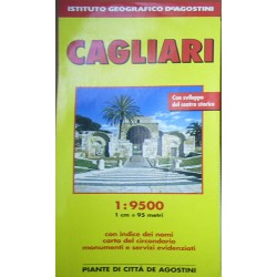 Cagliari. Quartu Sant'Elena, Elmas, Monserrato 1:9 500. Ediz. multilingue