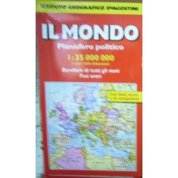 Il mondo. Planisfero politico 1:35.000.000