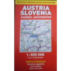 Austria, Slovenia, Svizzera, Liechtenstein 1:800.000