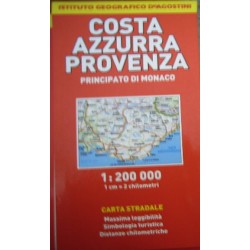 Costa Azzurra, Provenza, Principato di Monaco 1:200.000