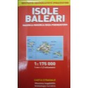 Isole Baleari. Maiorca, Minorca, Ibiza, Formentera 1:175.000