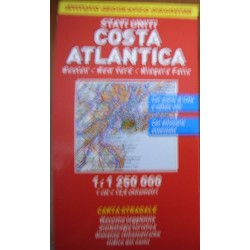 Stati Uniti. Costa Atlantica. Boston, New York, Niagara Falls 1:1.250.000