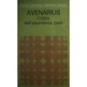 Avenarius. Critica dell'esperienza pura -  cura di Antonio Verdino