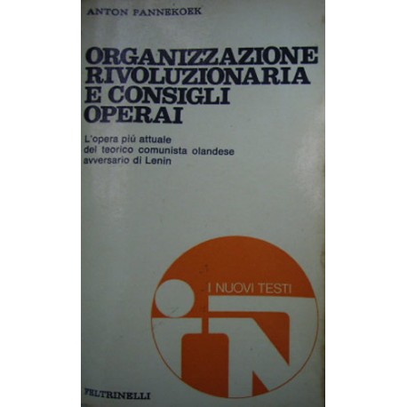 Organizzazione rivoluzionaria e consigli operai - Anton Pannekoek