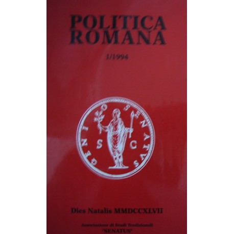 Politica Romana. N° 1 / 1994. Quaderni ... - AAVV