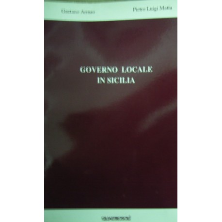 Governo locale in Sicilia - Gaetano Armao/Pietro Luigi Matta