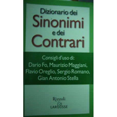 Dizionario dei sinonimi e contrari