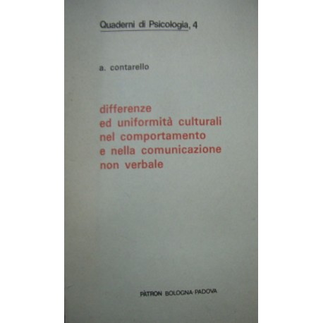 Differenze ed uniformità culturali nel comportamento e nella comunicazione non verbale - Alberta Contarello