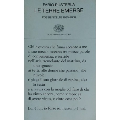 Le terre emerse - Fabio Pusterla