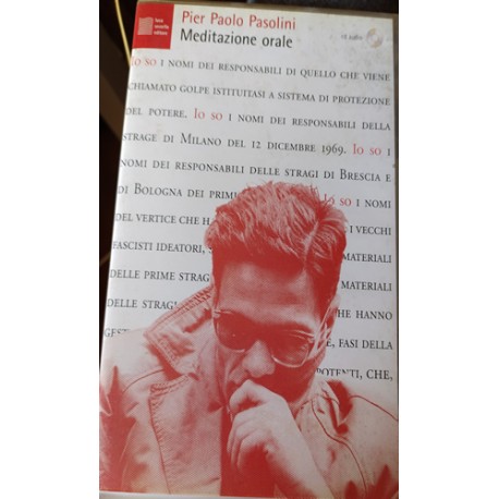 Meditazione orale + CD - Pier Paolo Pasolini